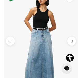 Joe's Jeans Blue Amelia Maxi Skirt